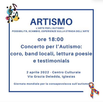 Artismo: l'arte per l'autismo. 2 aprile 2022, 
Iglesias
